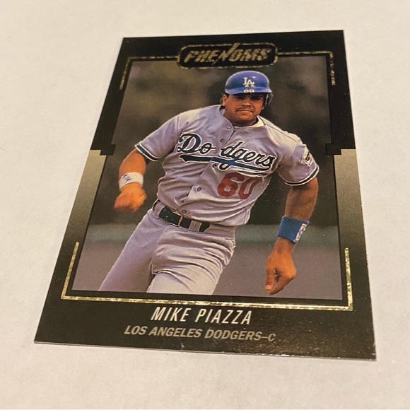 Mike Piazza RC Rookie 1995 Leaf Phenoms #BC-9 Los Angeles Dodgers Vintage - Picture 3 of 3
